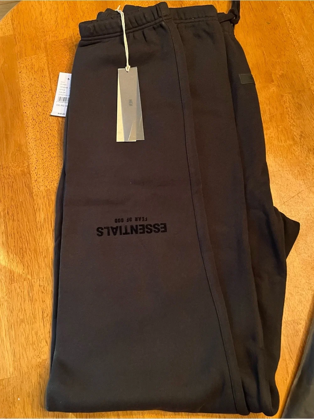 Fear of God ESSENTIALS Men’s Black Sweatpants with Logo